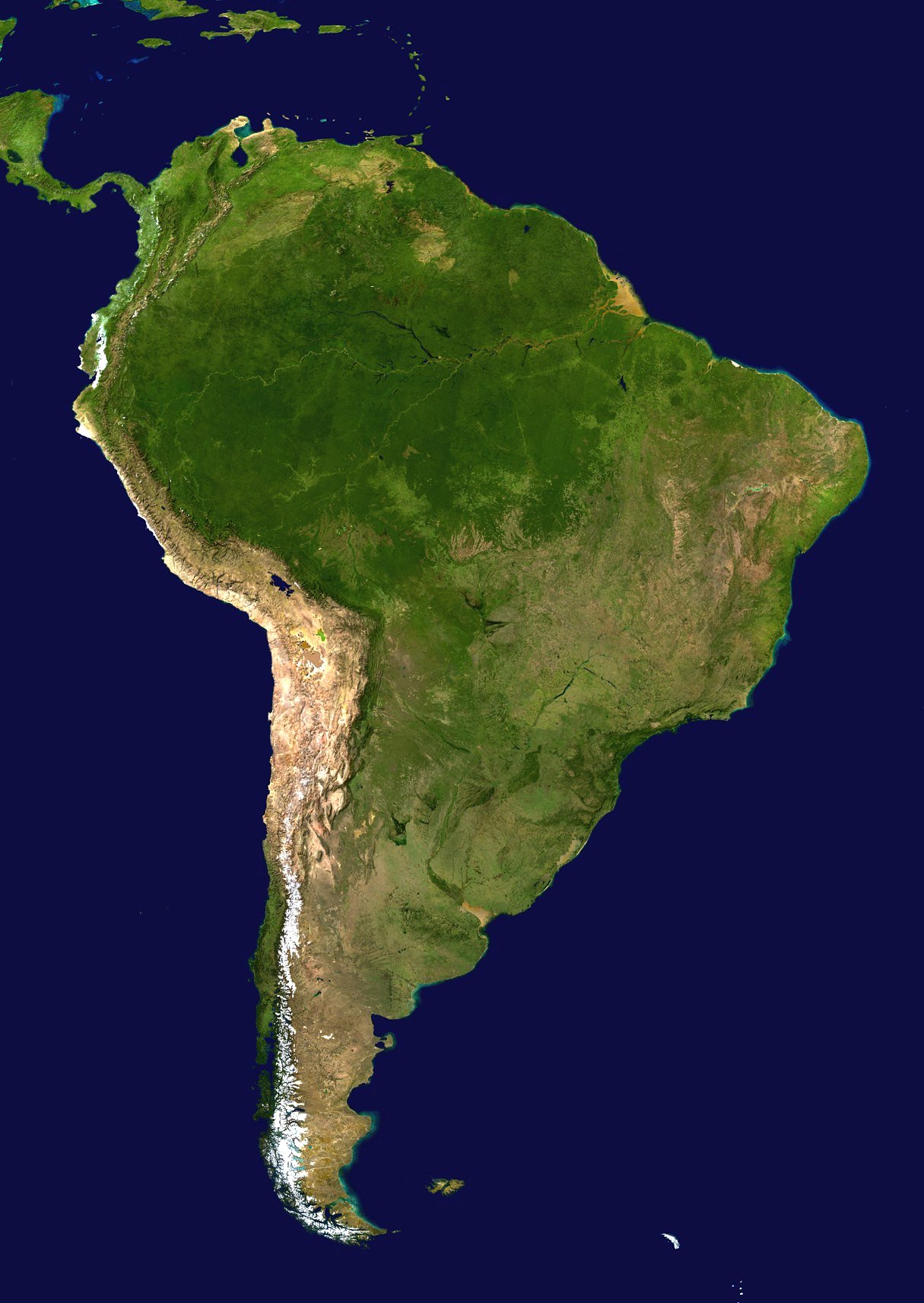 中南美洲地形