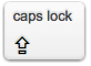 Capslock（⇪）