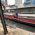 Bangkok City Khlong Boats: Avoid city traffic by taking the Khlong boats for ฿10-฿20. Quickly travel around Bangkok's city center within 15 minutes, reaching popular destinations like Khao San Road Night Market, the Grand Palace, Wat Pho, Wat Phra Kaew, Democracy Monument, and the Old Town.