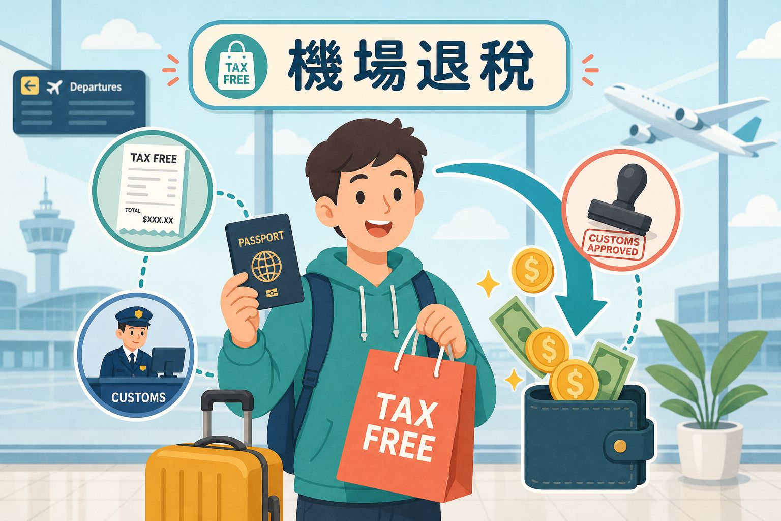 Featured image of post 機場退稅到底是退什麼稅？退稅要準備哪些證件？海關櫃檯在入關前還是入關後？為什麼退稅拿不到全額？機場退稅這樣辦最省事！