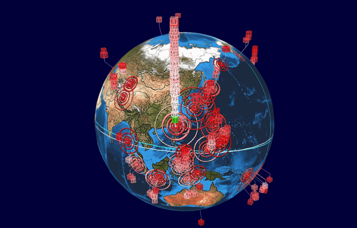 Earthquake 3D Live Feed