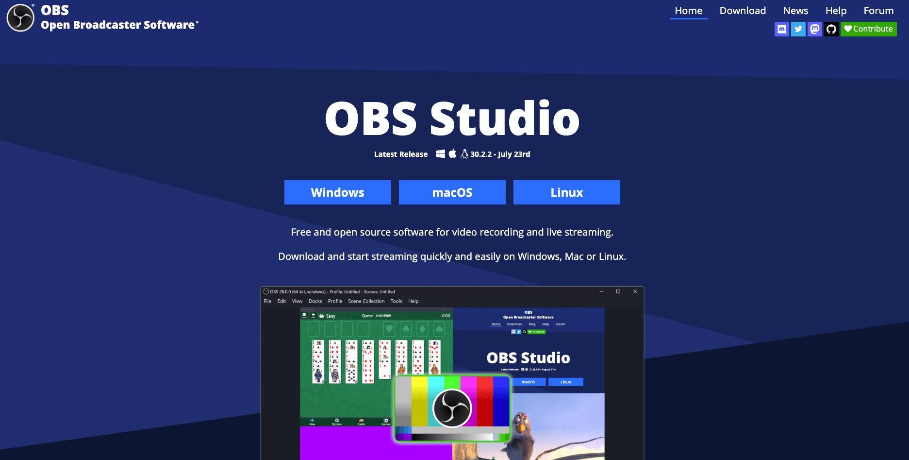 OBS (Open Broadcaster Software) 影片錄製直播