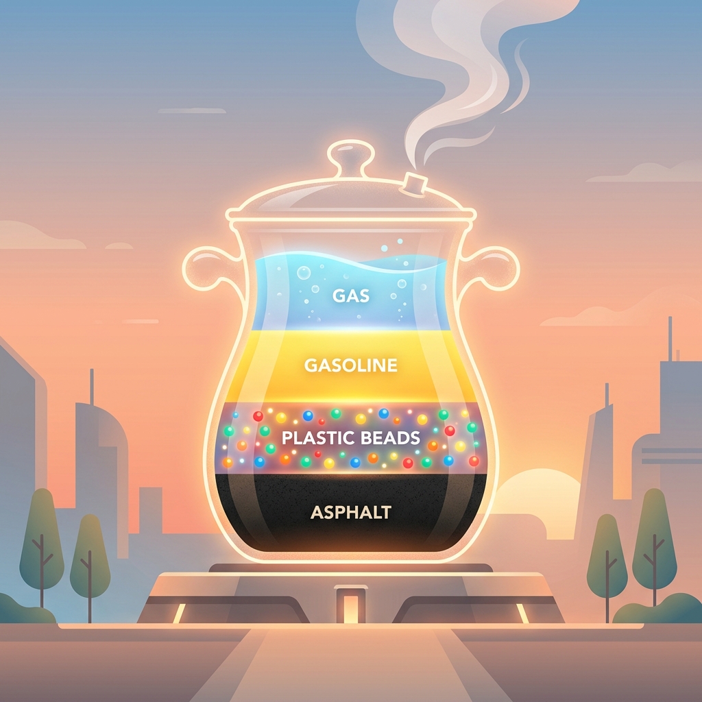 Illustration des Destillationsturms