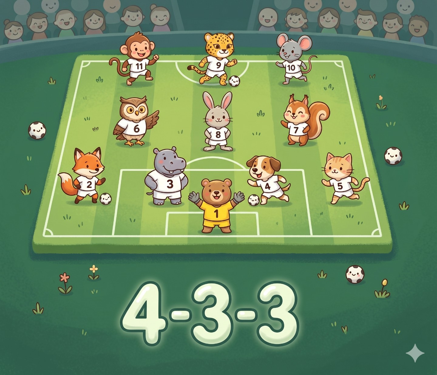 Football 4-3-3 Formation
